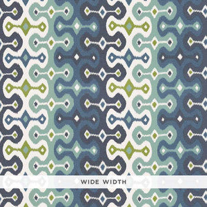 Schumacher Wallpaper Darya Ikat Sidewall Sky 5006652