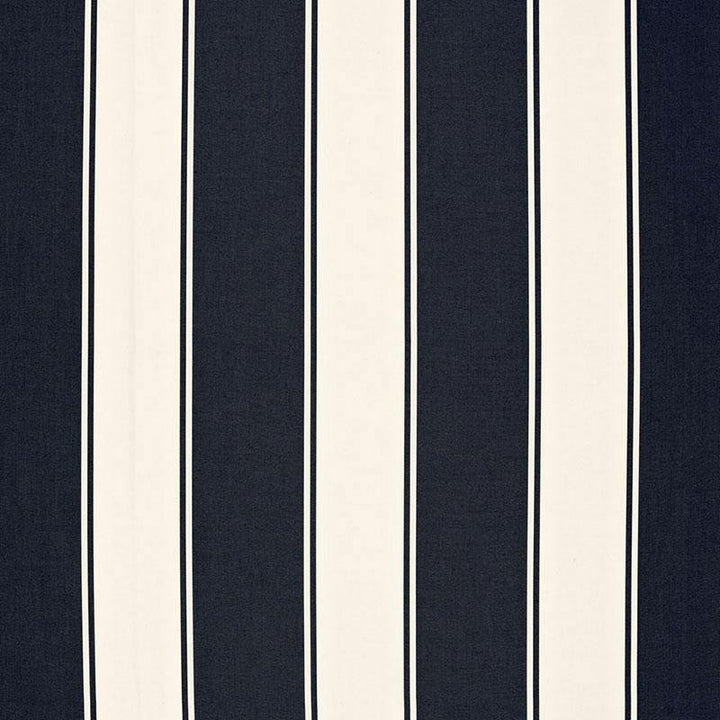 Cannes Awning Stripe Denim 65892 by Schumacher Designer Fabric Cote D'Azur 9.0" - Swanky Fabrics -