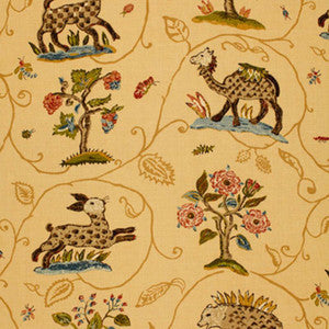 Schumacher Fabric La Menagerie Marigold 172761