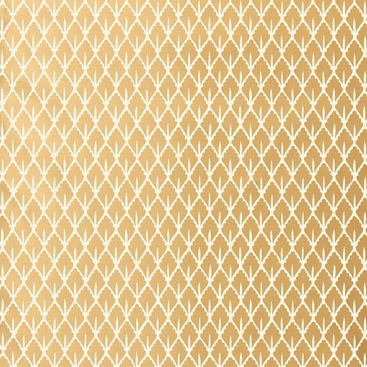 Mughal Leaf Burnished Gilt 5006671 by Schumacher Designer Wallpaper Ottoman Chic 9.0" - Swanky Fabrics -
