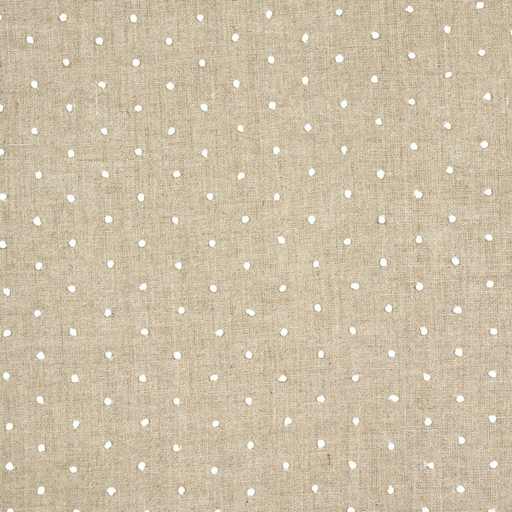 Pebble Embroidery Linen 67980 by Schumacher Designer Fabric Au Naturel - Swanky Fabrics -