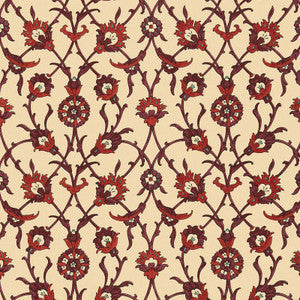 Schumacher Wallpaper Sultan'S Trellis Pomegranate 5006702