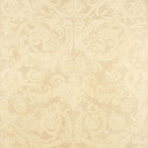 Schumacher Wallpaper Pontine Damask Bone 529110
