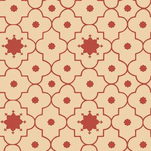 Schumacher Wallpaper Taj Trellis Pomegranate 5006622
