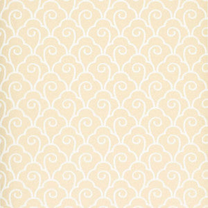 Schumacher Wallpaper Scallop Filigree Cream 5001050
