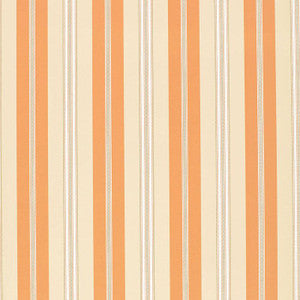 Schumacher Wallpaper Chalon Stripe Coral 5002485