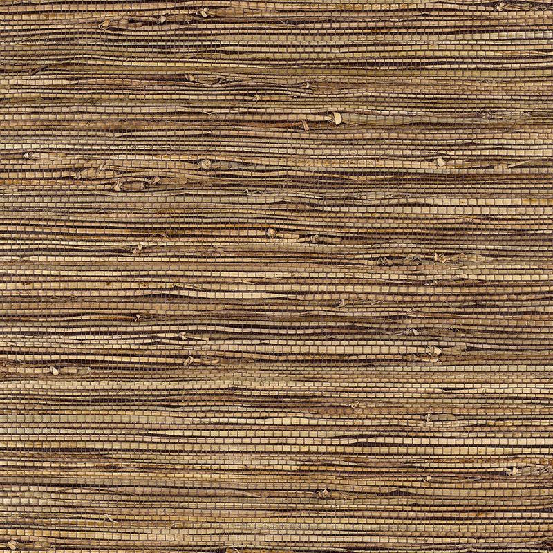 Bamba Rushcloth Ash 5002842 by Schumacher Designer Wallpaper Quiet Beauty - Swanky Fabrics -
