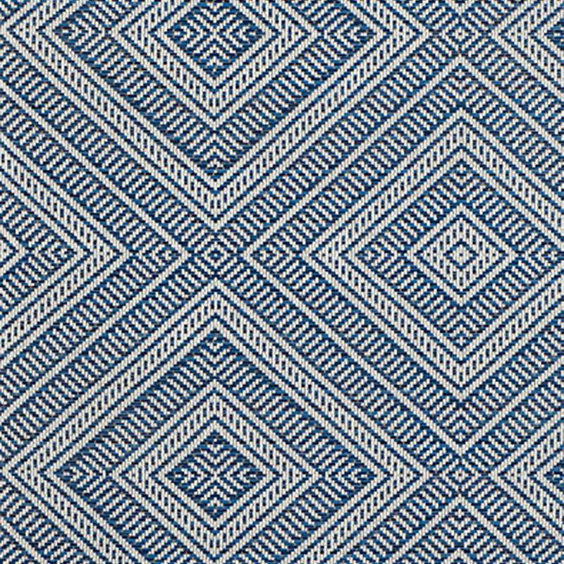 Tortola Indoor/Outdoor Marine 62841 by Schumacher Designer Fabric Cote D'Azur 14.5" - Swanky Fabrics -