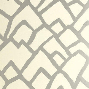 Schumacher Wallpaper Zimba Silver 5003300