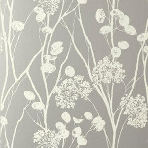 Schumacher Wallpaper Moonpennies Silver 5003330