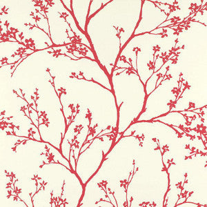 Schumacher Wallpaper Twiggy Raspberry 5003343