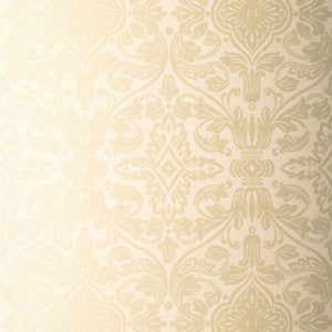 Schumacher Wallpaper Varenna Damask Sand 5003600