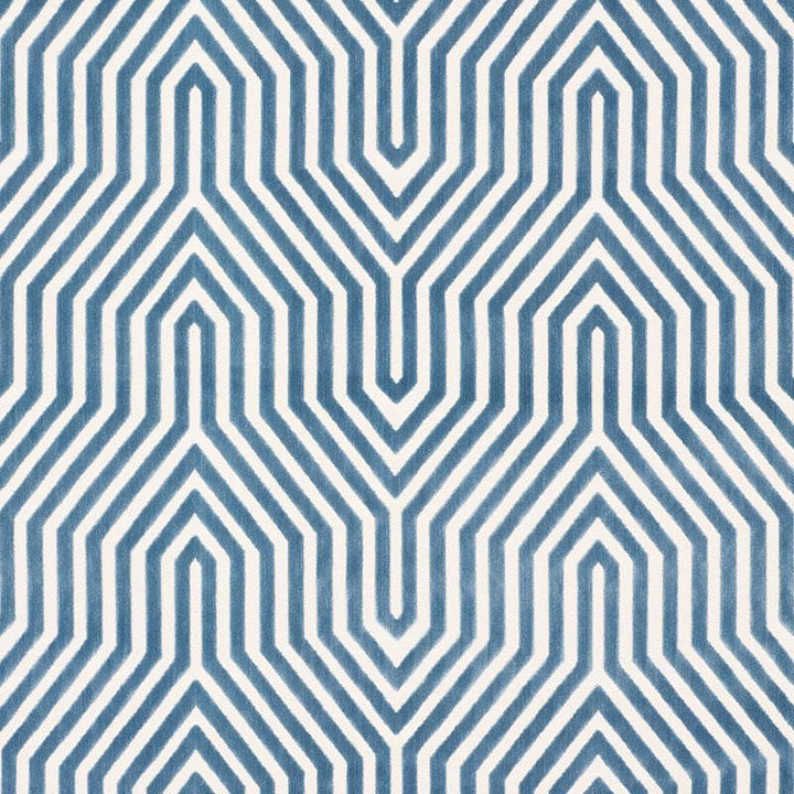 Vanderbilt Velvet Marine 66195 by Schumacher Designer Fabric Cut & Patterned Velvets 13.88" - Swanky Fabrics -