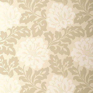 Schumacher Wallpaper Saraceno Damask Topaz 5003633