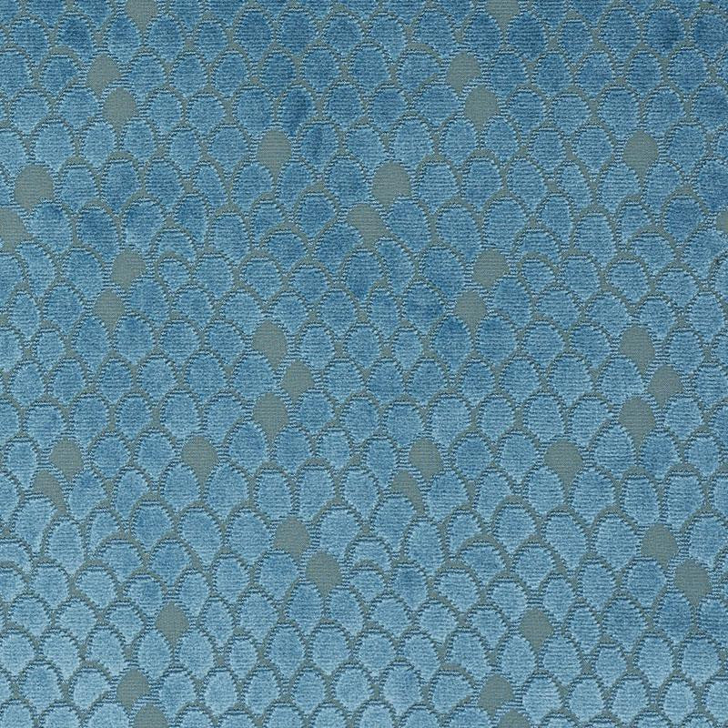 Esther Velvet Peacock 72772 by Schumacher Designer Fabric Cut & Patterned Velvets 13.5" - Swanky Fabrics -