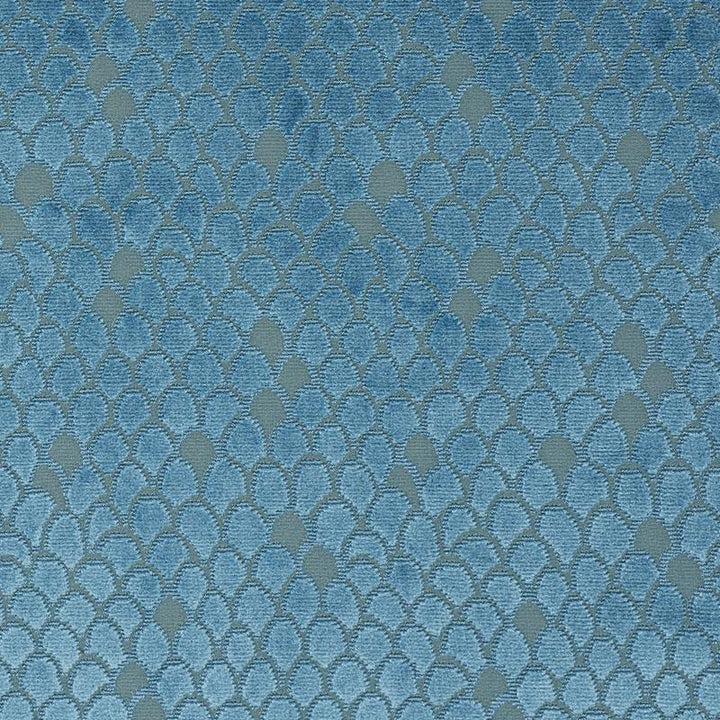 Esther Velvet Peacock 72772 by Schumacher Designer Fabric Cut & Patterned Velvets 13.5" - Swanky Fabrics -