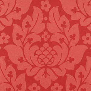 Schumacher Wallpaper Fiore Damask Berry 5003672