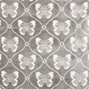 Schumacher Fabric Papillon Velvet Pewter 72961