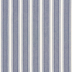 Schumacher Fabric Ojai Stripe Indigo 73002