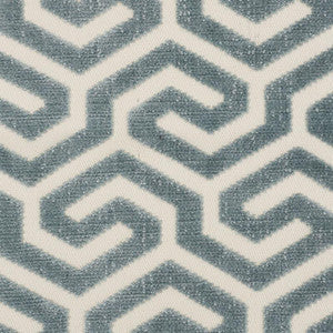Schumacher Fabric Ming Fret Velvet Mineral 73100