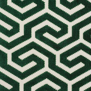 Schumacher Fabric Ming Fret Velvet Emerald 73103