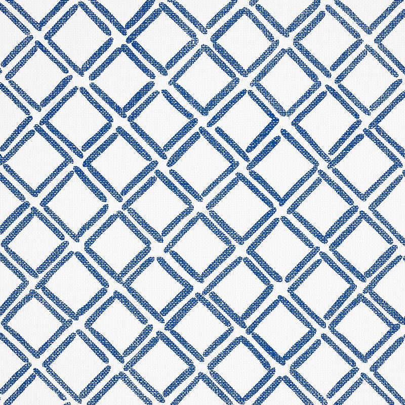 Dina Paperweave Cobalt 5008860 by Schumacher Designer Wallpaper Textural Appeal 17.0" - Swanky Fabrics -