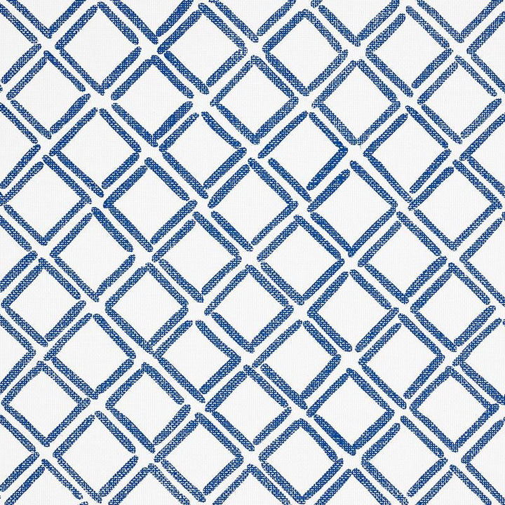 Dina Paperweave Cobalt 5008860 by Schumacher Designer Wallpaper Textural Appeal 17.0" - Swanky Fabrics -