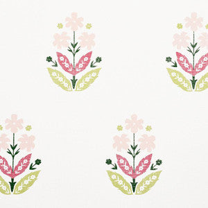 Schumacher Wallpaper Floweret Paperweave Spring 5008921