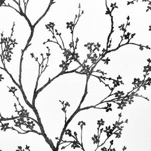 Schumacher Wallpaper Twiggy Paperweave Black 5008942