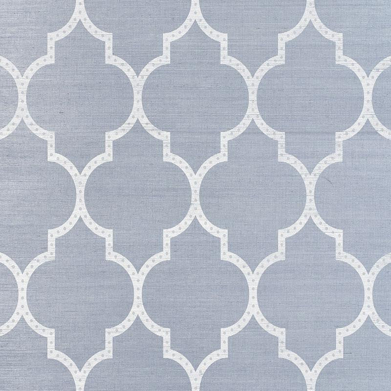 Algiers Sisal Chambray 5009020 by Schumacher Designer Wallpaper Textural Appeal 8.5" - Swanky Fabrics -