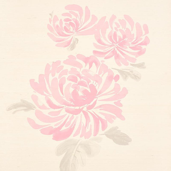 Hana Sisal Pink 5009041 by Schumacher Designer Wallpaper Textural Appeal 33.25" - Swanky Fabrics -