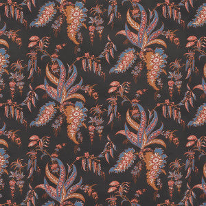 Schumacher Wallpaper Apolline Botanical Rouge & Noir 5015502