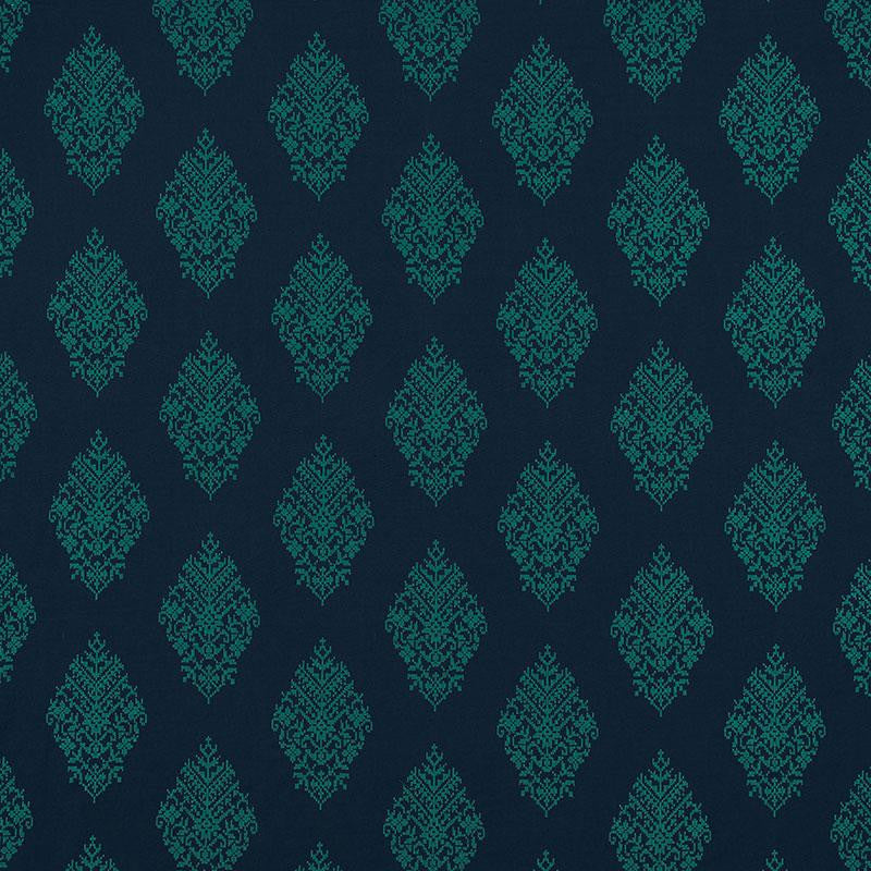 Zinda Embroidery Aegean 70223 by Schumacher Designer Fabric Contemporary Embroideries 12.75" - Swanky Fabrics -