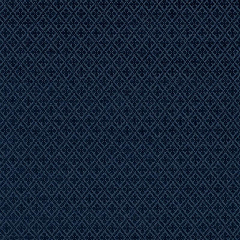Whittington Chenille Blue 43453 by Schumacher Designer Fabric Chroma 1.12" - Swanky Fabrics -