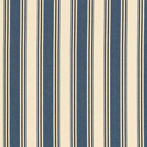Schumacher Fabric Loren Stripe Marine 50222