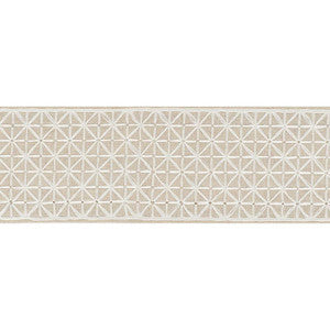 Schumacher Trim Directoire Tape Ivory On Natural 68645
