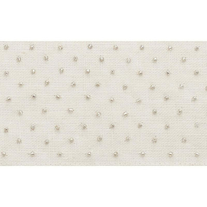 Northern Lights Beaded Tape Ivory 70620 by Schumacher Designer Trim Couture Trims - Swanky Fabrics -