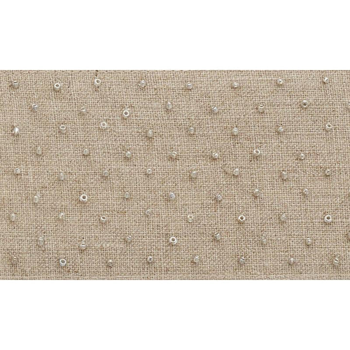 Northern Lights Beaded Tape Natural 70622 by Schumacher Designer Trim Couture Trims - Swanky Fabrics -