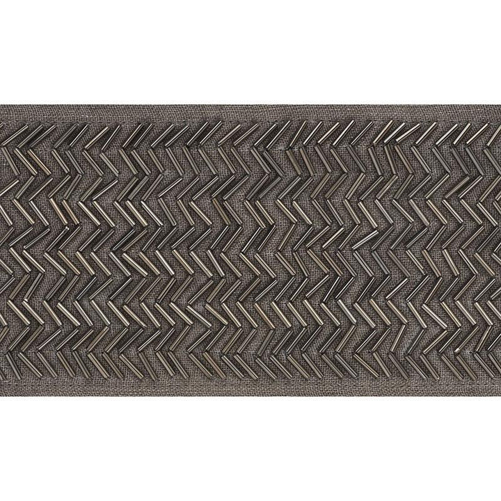 Hayworth Tape Gunmetal 70681 by Schumacher Designer Trim Couture Trims - Swanky Fabrics -