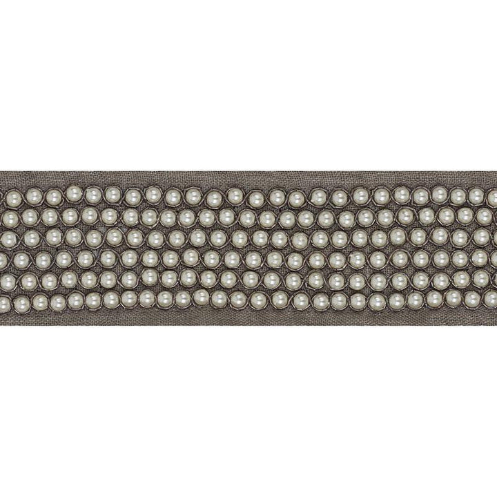 Garbo Tape Grey 70702 by Schumacher Designer Trim Couture Trims - Swanky Fabrics -