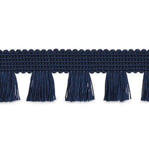 Schumacher Trim Bell Fringe Navy 70724