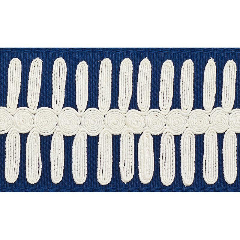 Castille Tape Navy 70743 by Schumacher Designer Trim Couture Trims - Swanky Fabrics -