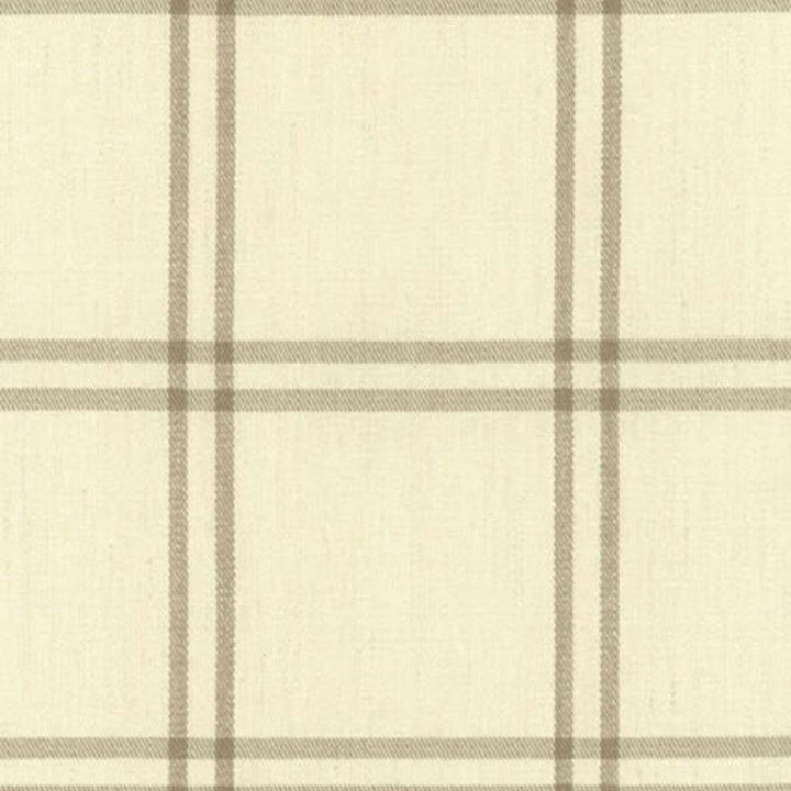 Luberon Plaid Greige 55711 by Schumacher Designer Fabric Matthew Patrick Smyth 5.38" - Swanky Fabrics -