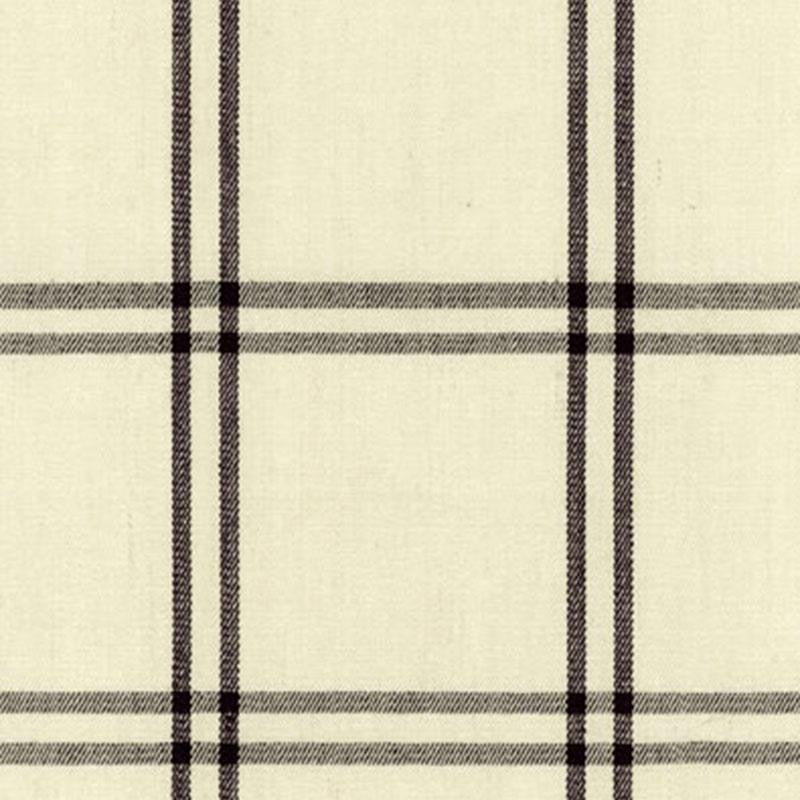 Luberon Plaid Raven 55714 by Schumacher Designer Fabric Chroma 5.38" - Swanky Fabrics -