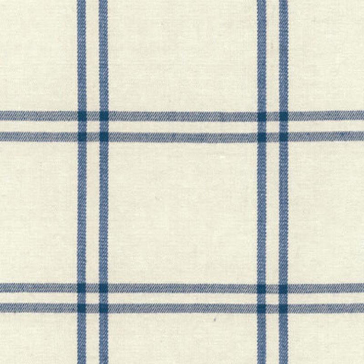 Luberon Plaid Indigo 55715 by Schumacher Designer Fabric Chroma 5.38" - Swanky Fabrics -