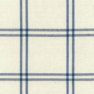 Schumacher Fabric Luberon Plaid Indigo 55715
