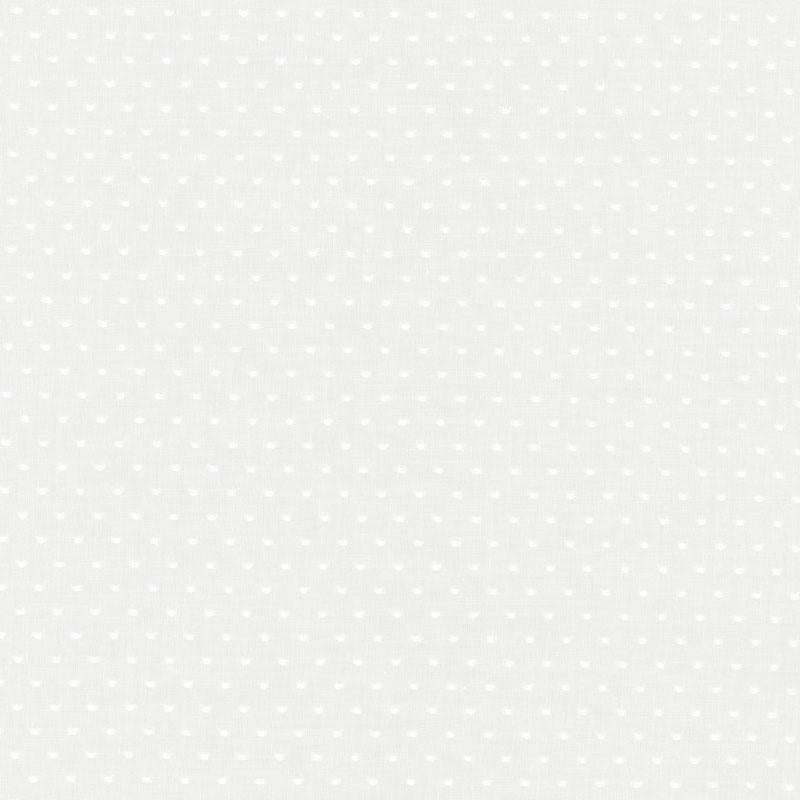 Rosabel Dot Sheer White 55990 by Schumacher Designer Fabric Radiance Sheers - Swanky Fabrics -