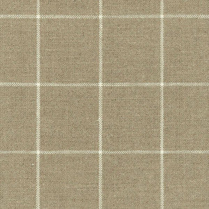 Schumacher Fabric Glenariff Linen Check Natural 62110