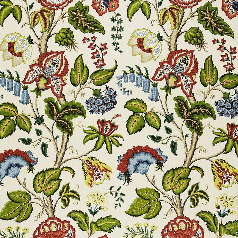 Tree Of Life Ivory 172615 by Schumacher Designer Fabric Classic Prints 25.75" - Swanky Fabrics -