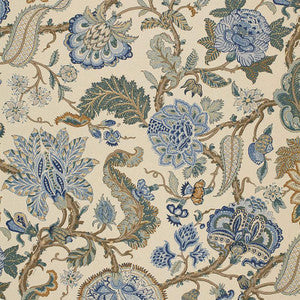 Schumacher Fabric Chalfont Porcelain 172743